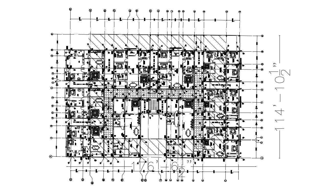 Residential Apartment in DWG file 