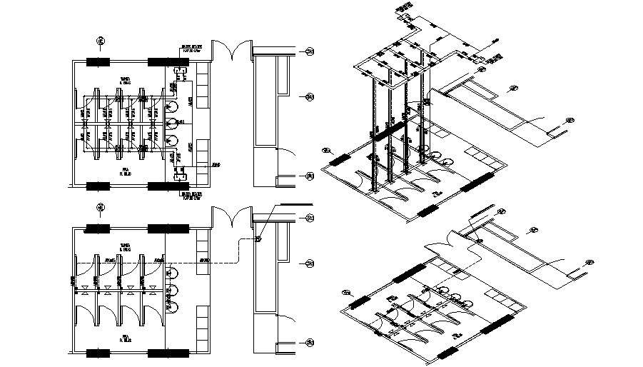 Public Toilet Floor Plan