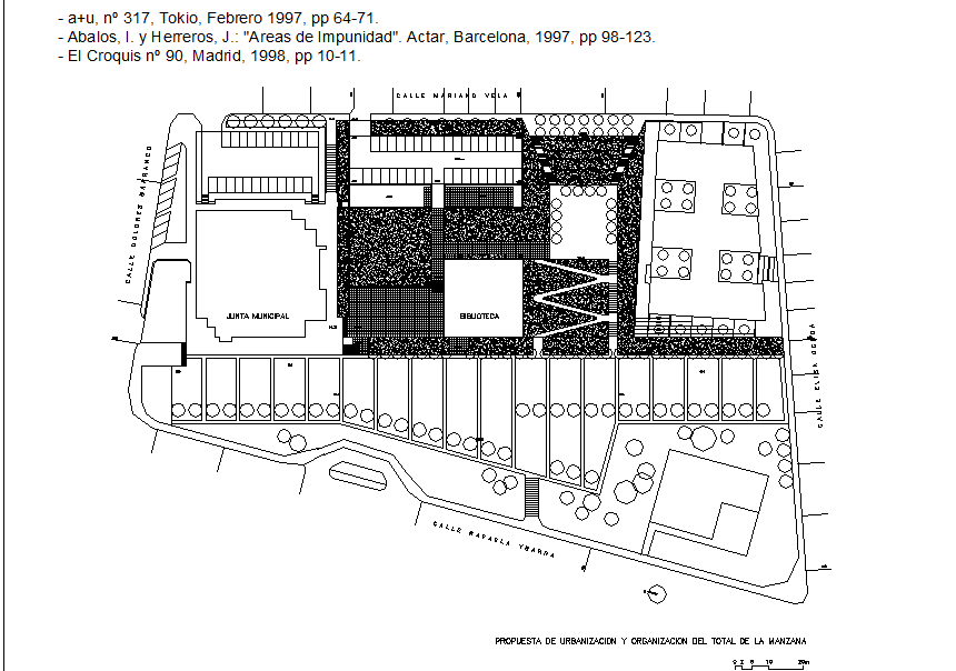 Public library detail floor plan.