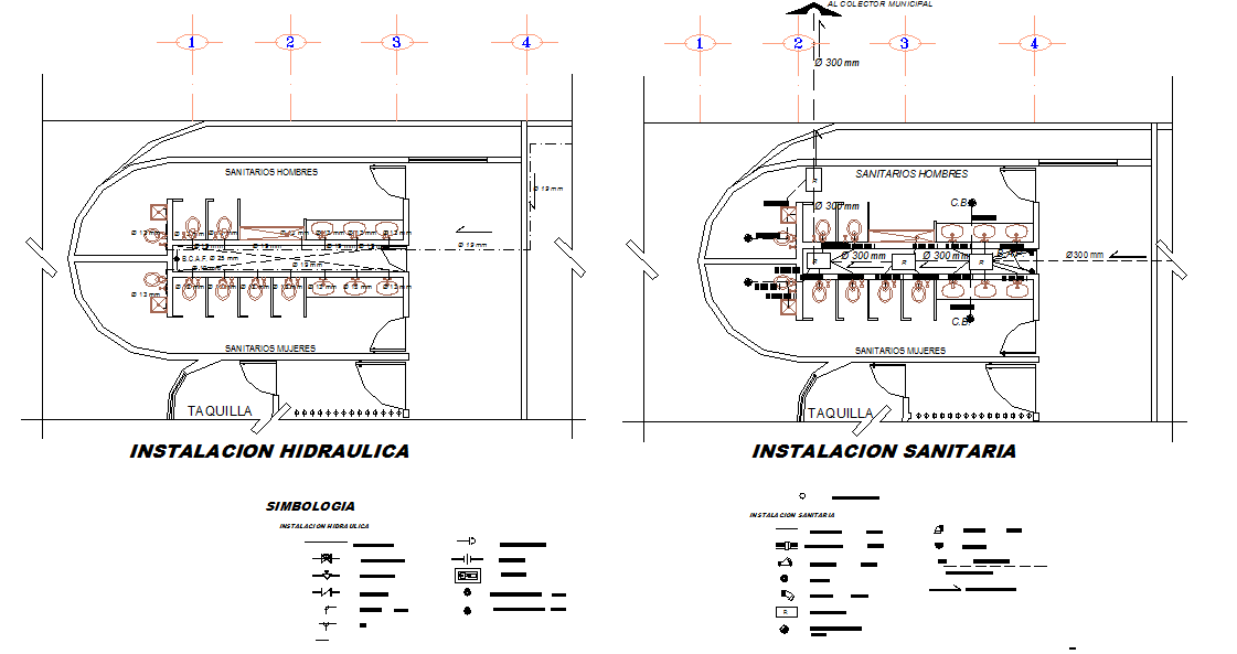 Public wash room toilet detail dwg file