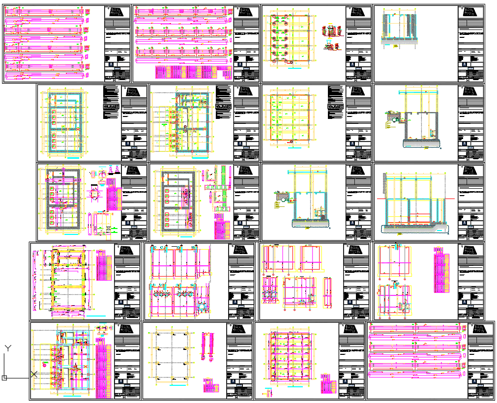 Pump Station DWG with Plumbing & Structure Details
