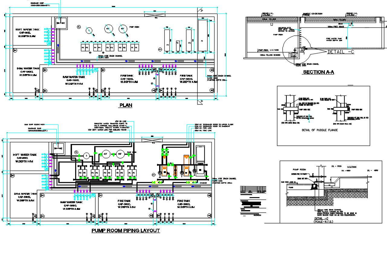 Pumping CAD Drawing