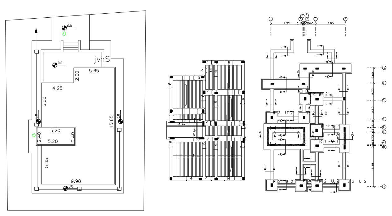 RCC Column And Foundation Plan AutoCAD Drawing