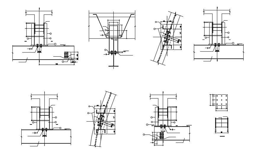 RCC Column Footing Design CAD Drawing Download 