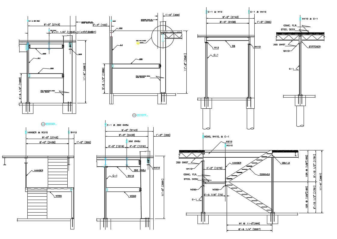 RCC Slab Design Free CAD Drawing