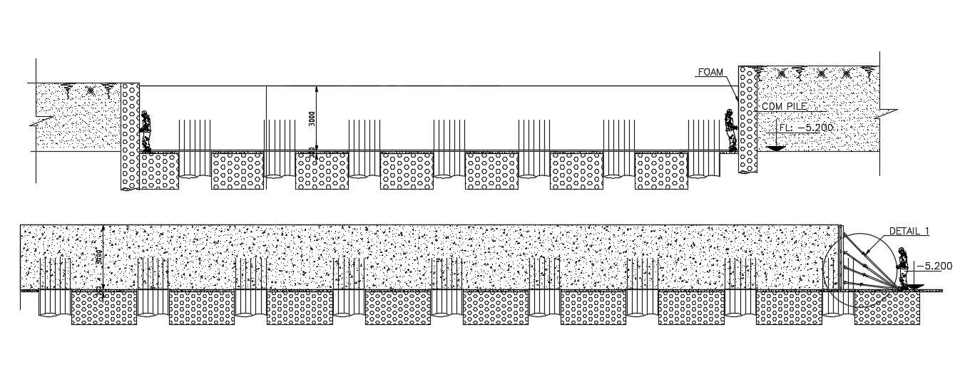 RCC Structure CAD Drawing