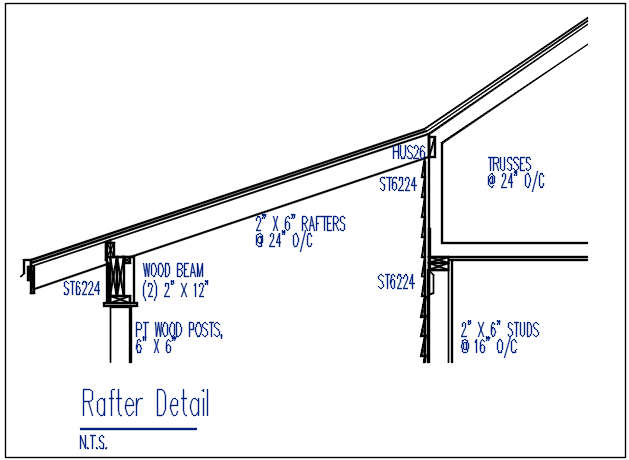 Rafter detail dwg file