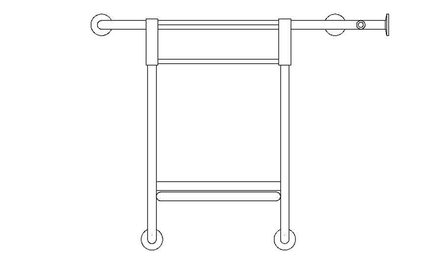 Railing handle  cad blocks in AutoCAD, dwg file.