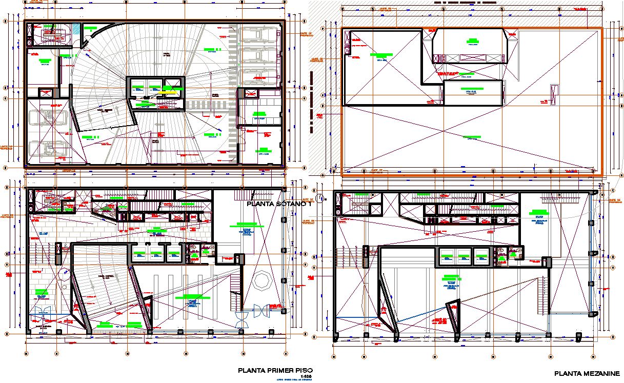 Ramp plan working detail dwg file