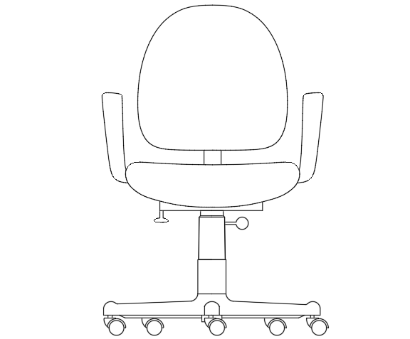 2D Recliner Chair DWG File for Furniture Design Projects