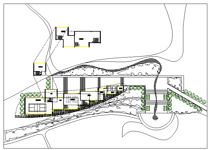 Recreation centre building Lay-out