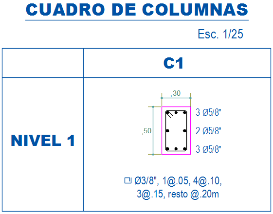 Rectangle Column plan detail dwg file,