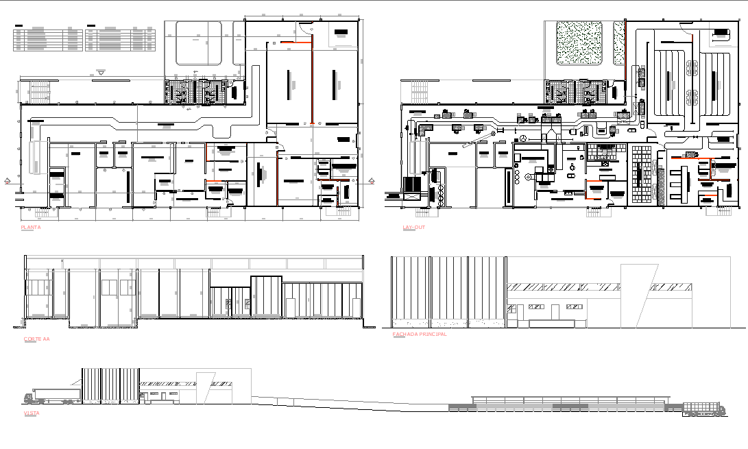 Refrigerator slauther house plan detail dwg file