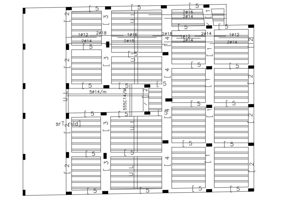 Reinforced Concrete Slab Structure Drawing Free Download