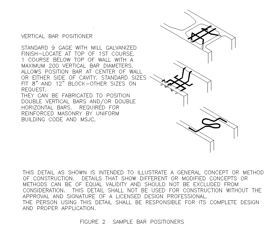 Reinforcement bar positioned detail structure autocad file