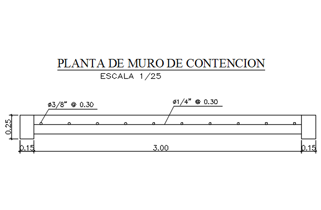 Reinforcement plan detail dwg file