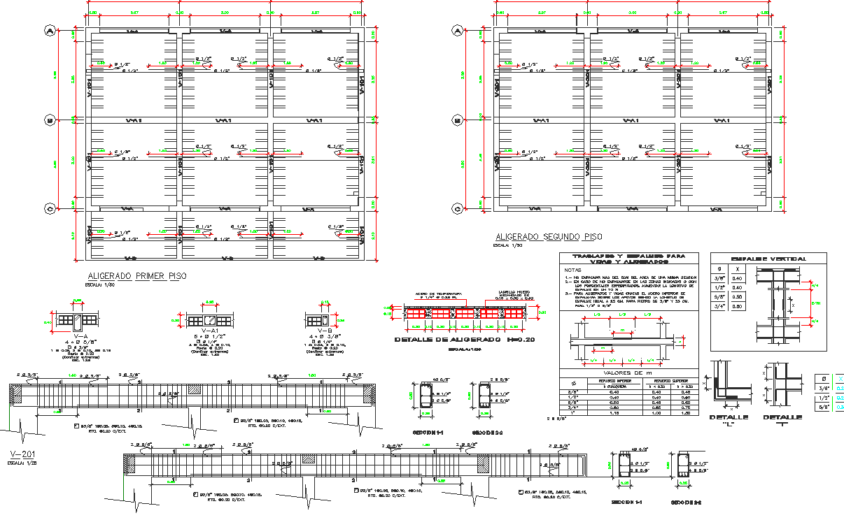Reinforcement plan detail dwg file