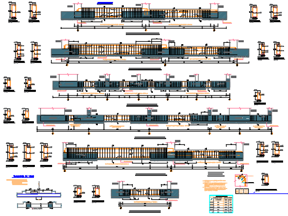 Reinforcement section dimension detail dwg file