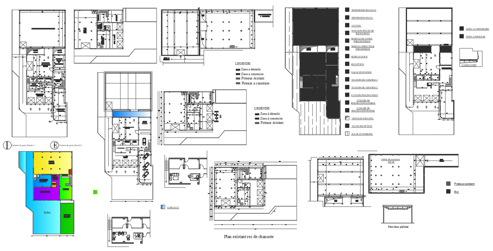 Renault Car Dealer Dwg file