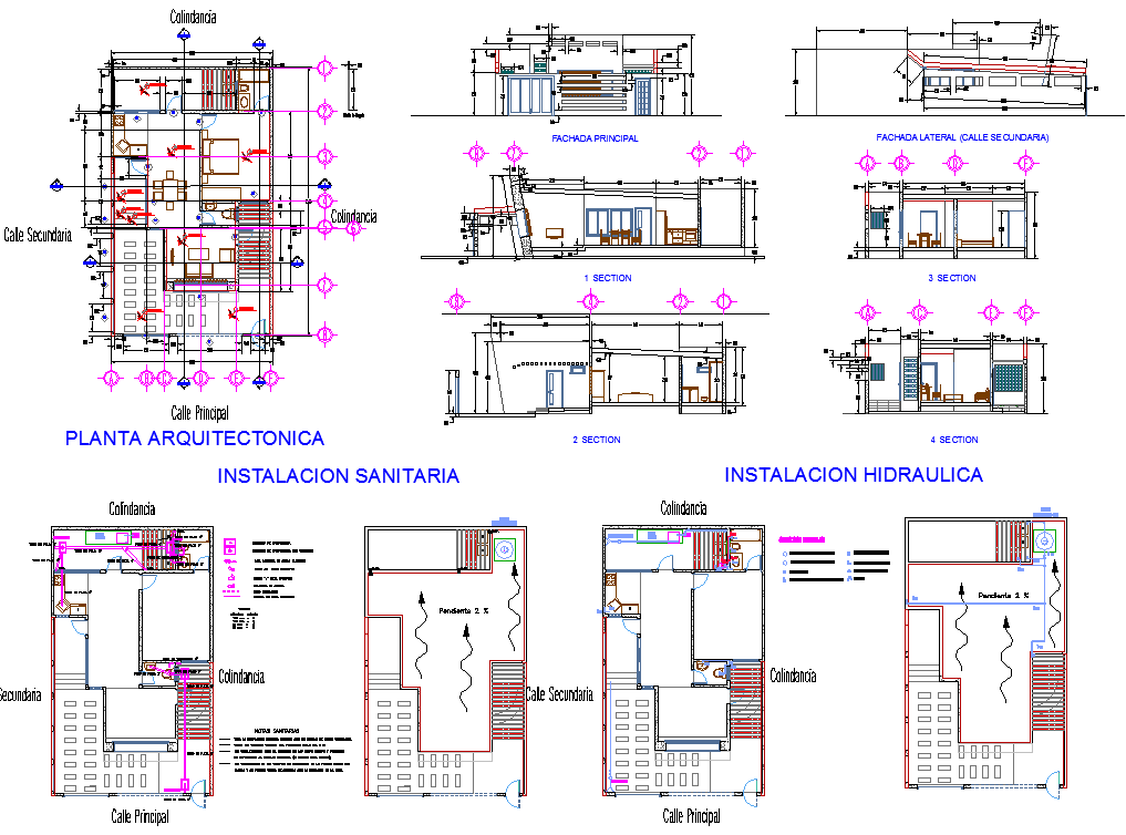 Residence Project detail dwg file