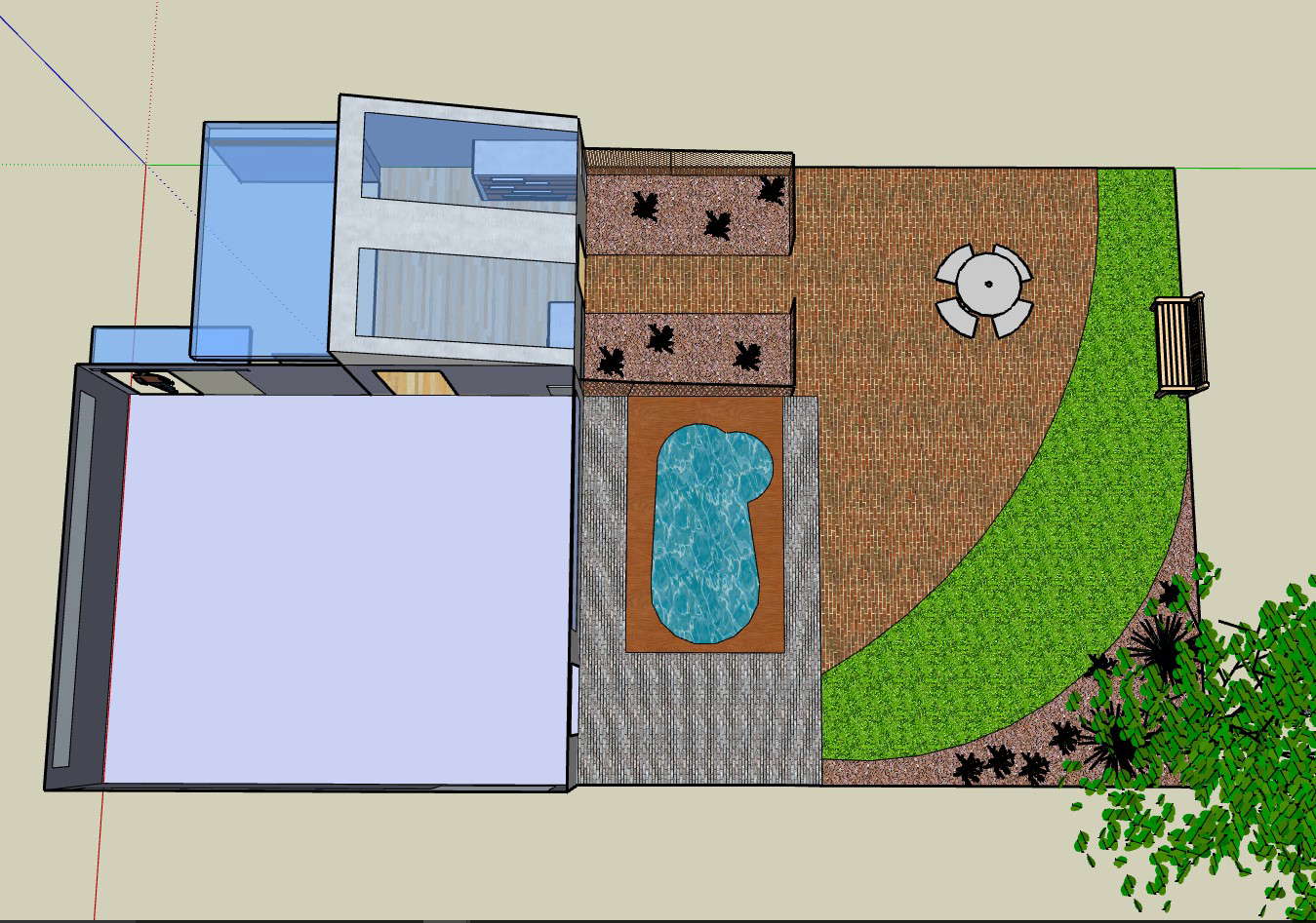 Residence with a garden and a swimming pool