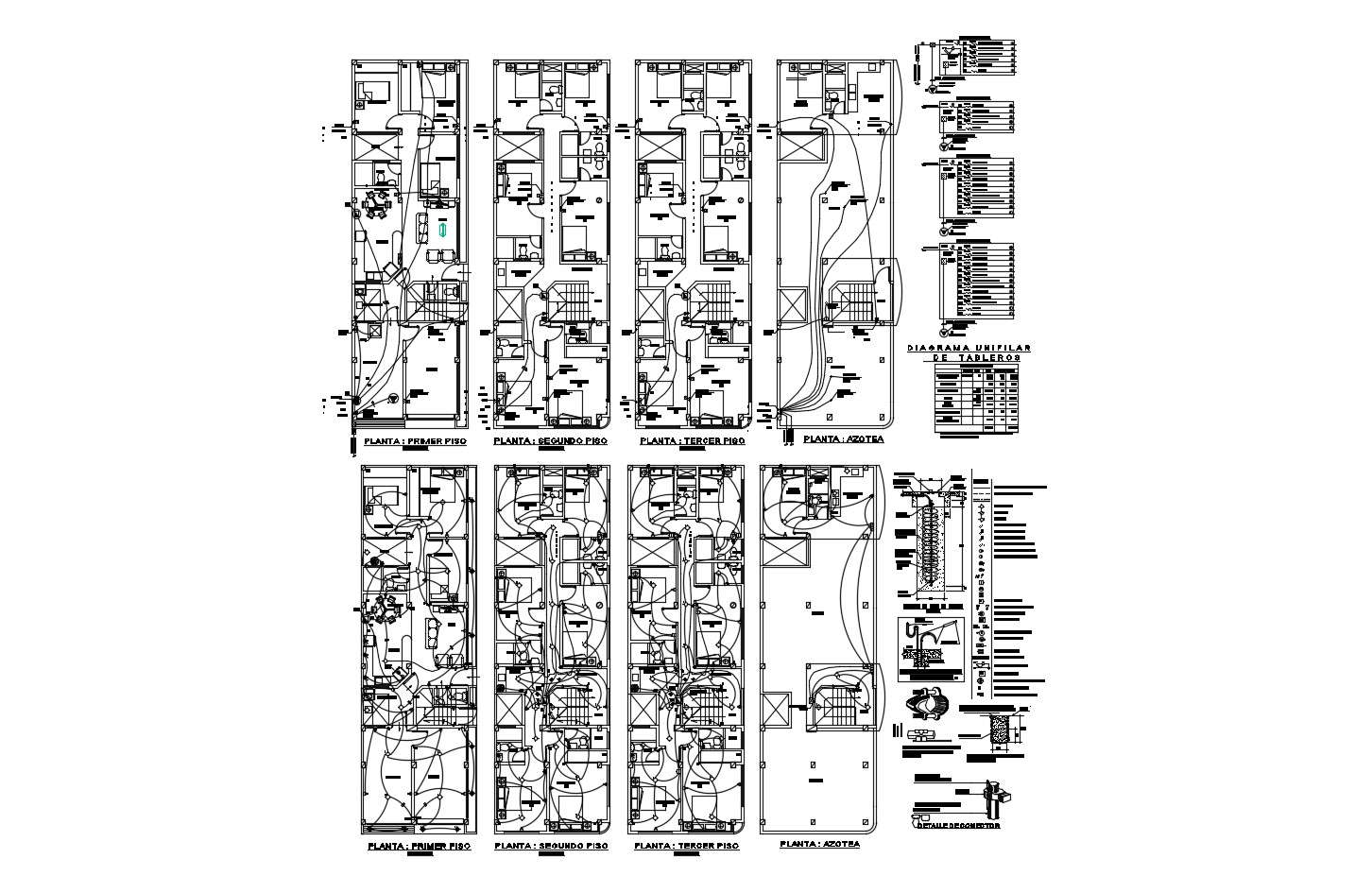 Modern Bungalow House Plan In DWG File