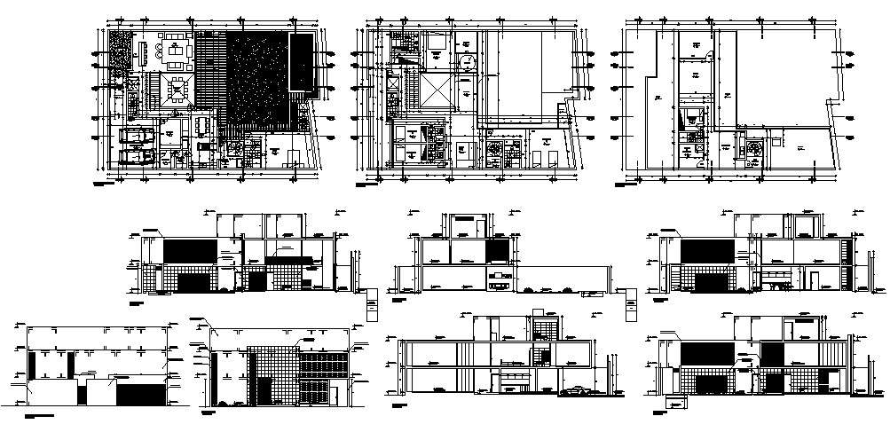 Residence Home In DWG File