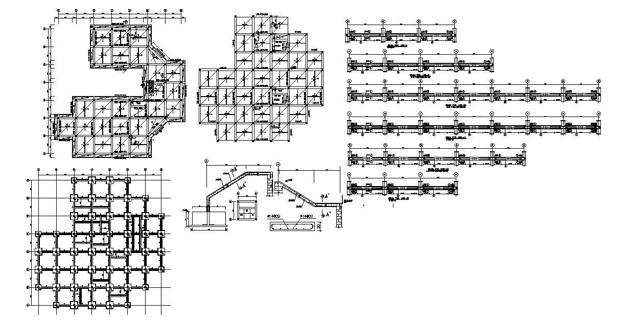 Residential house plan in dwg file 