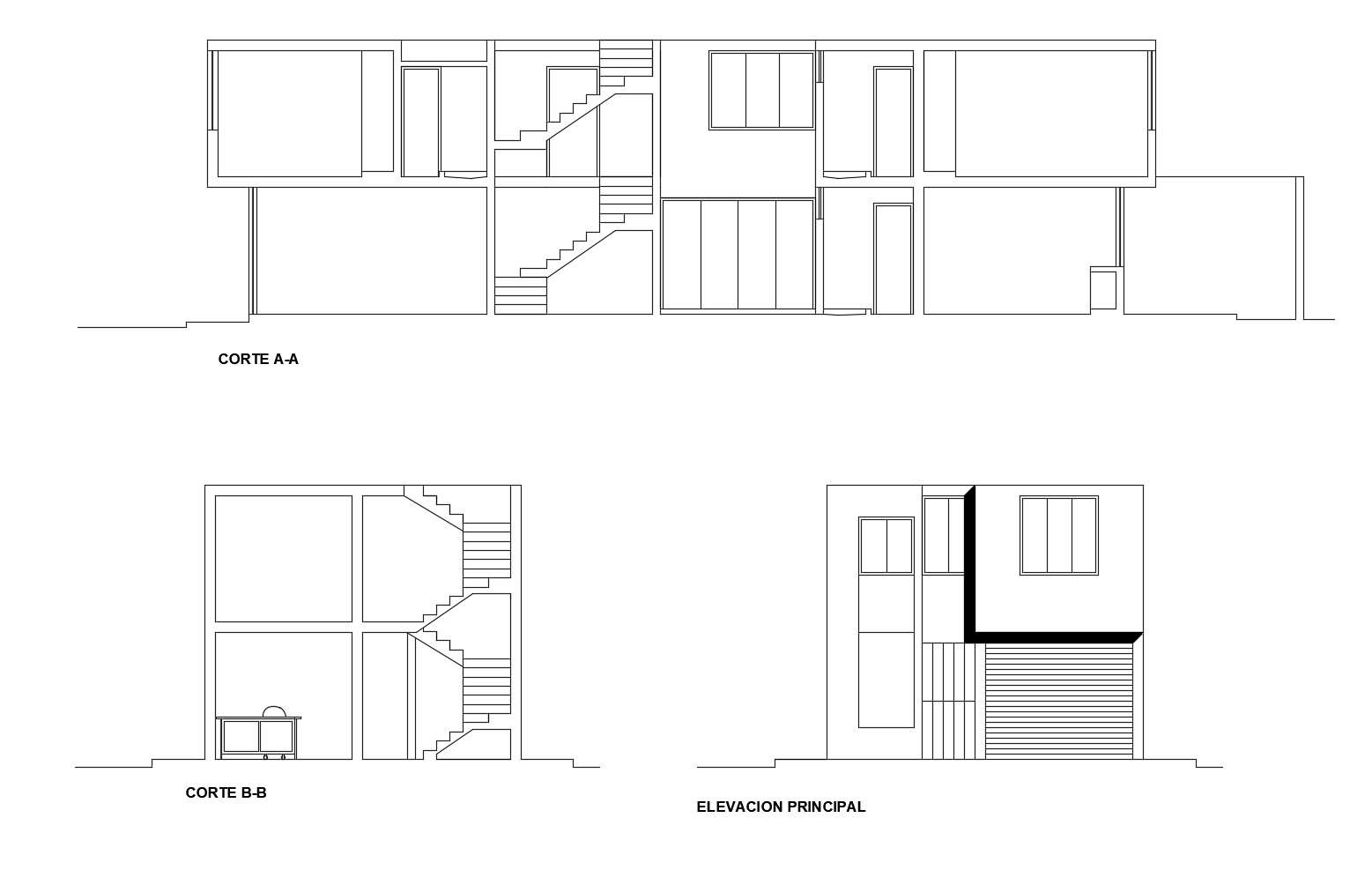 Simple Two Storey House Plans In DWG File