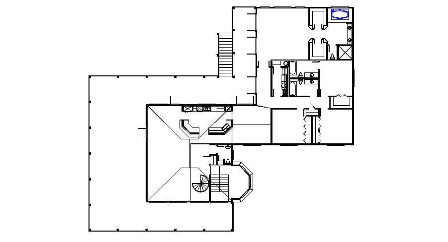 Modern Small Apartment Design In AutoCAD File