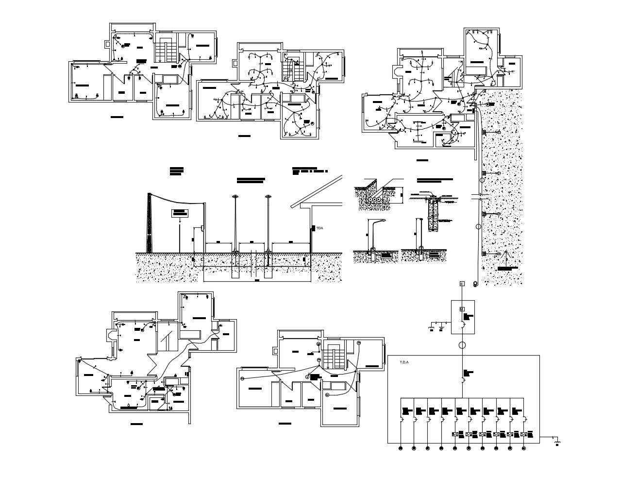 Residential house plan in AutoCAD file