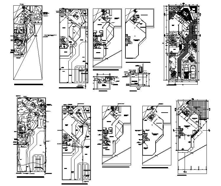 Residential layout in AutoCAD 