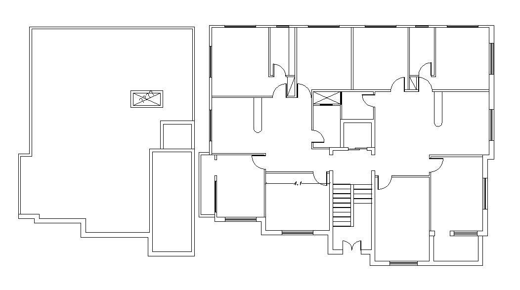 Residential House Drawing Layout CAD File 