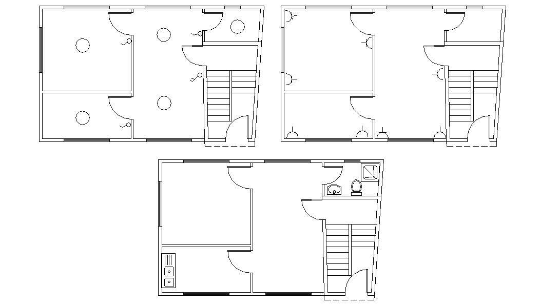 Residential House Electrical And Plumbing Layout CAD File 