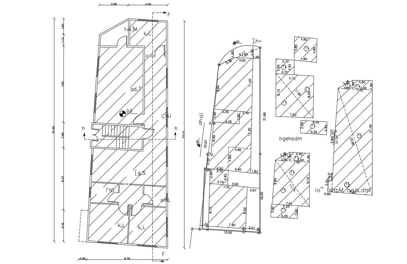 Residential House Floor And Site Plan CAD File