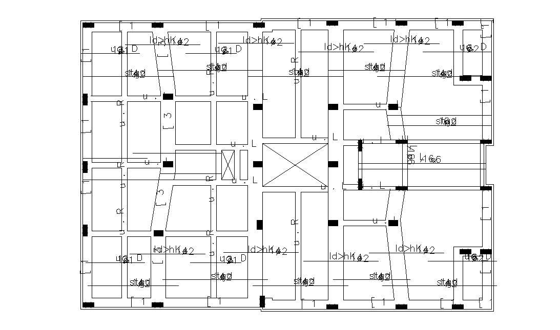 Residential House Structural Layout CAD File 
