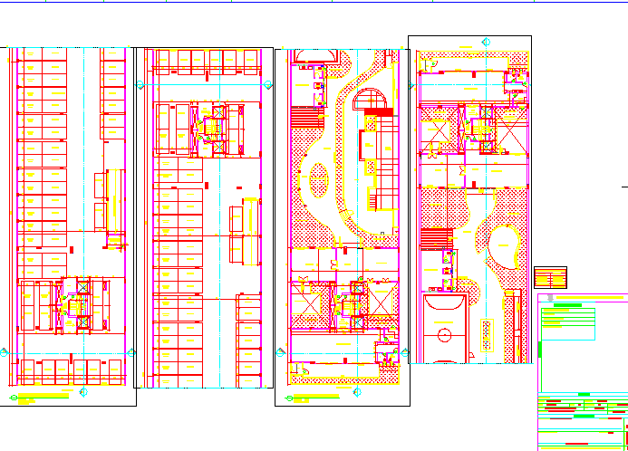 Residential Tower Layout with Parking and Landscape DWG
