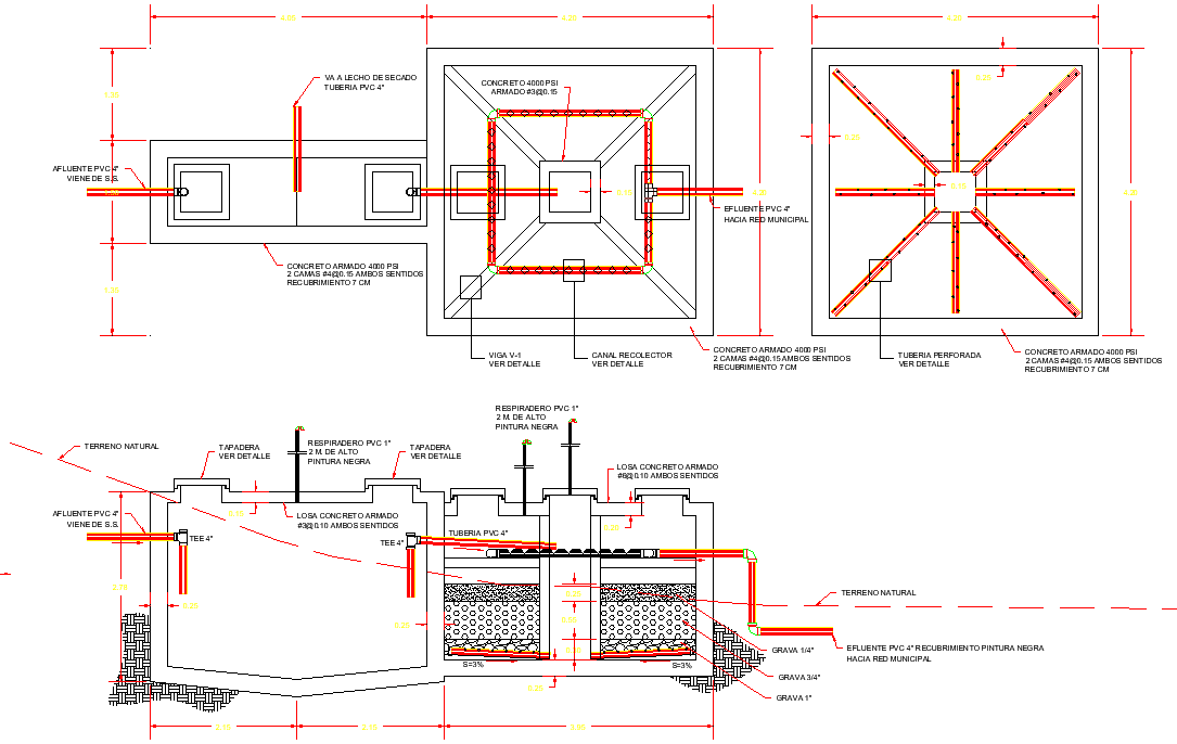 Residuals water treatment plan autocad file
