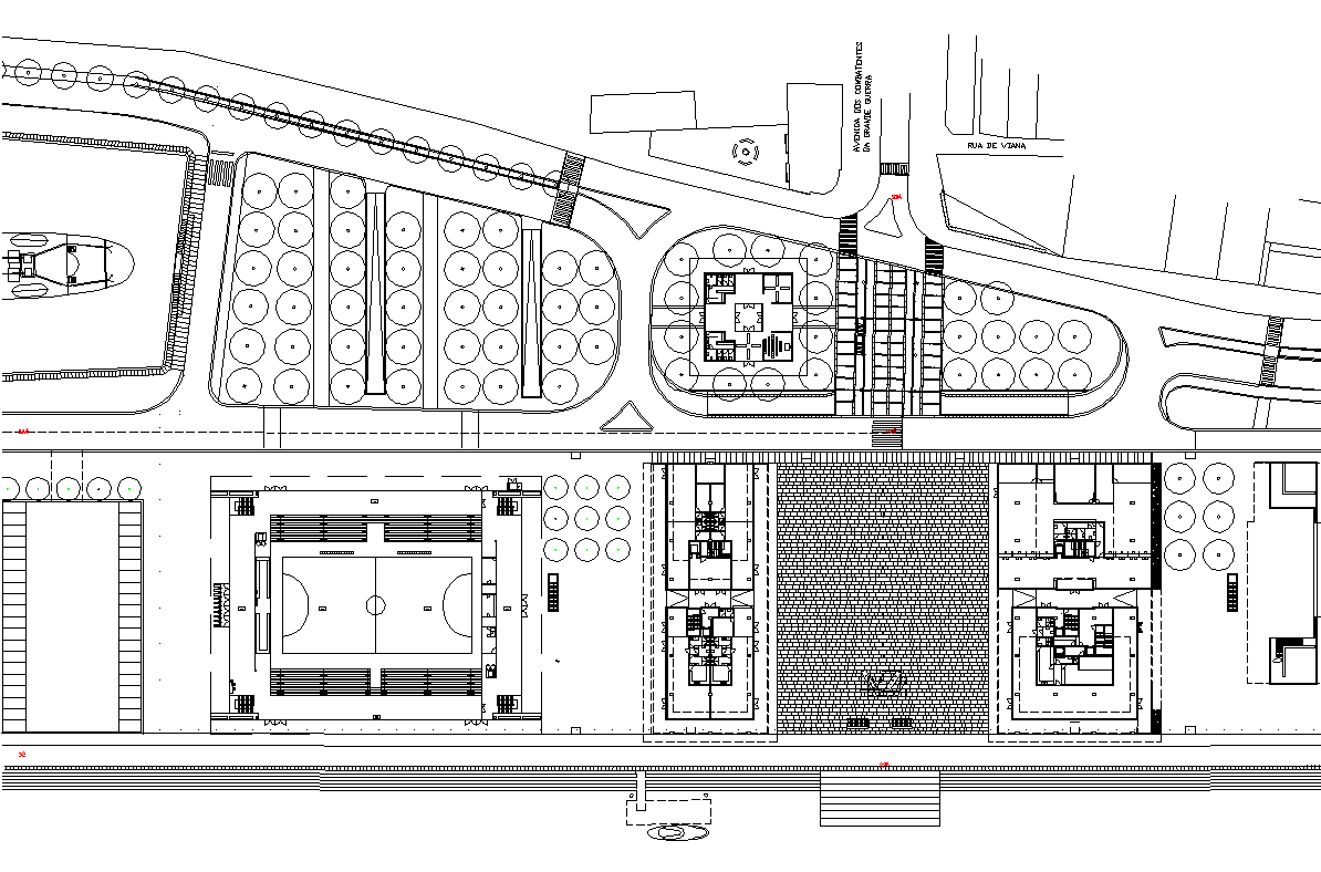 Resort Layout plan Detail dwg file