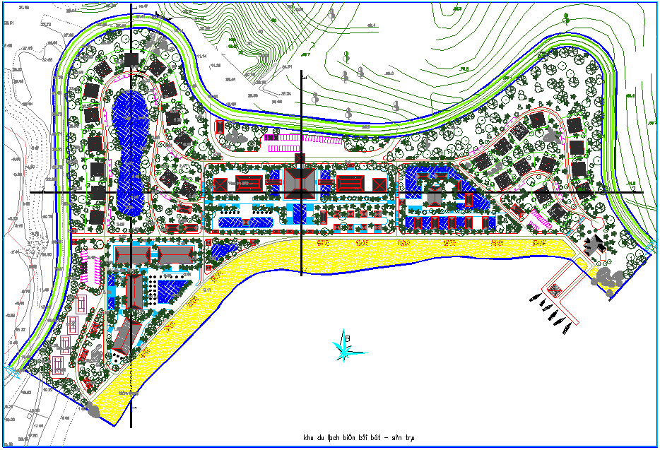 Resort Project dwg file
