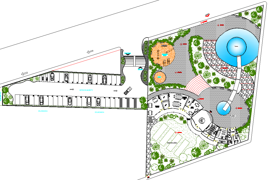 Resort design dwg file