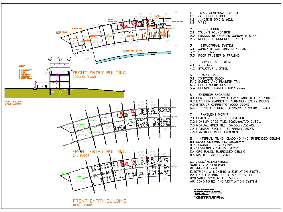 Restaurant Layout plan with Detail