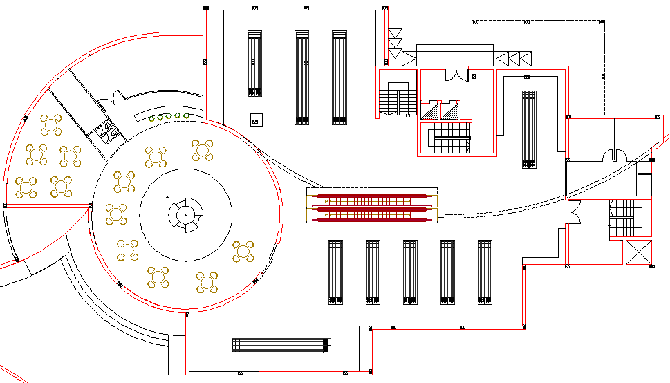 Restaurant architecture  plan