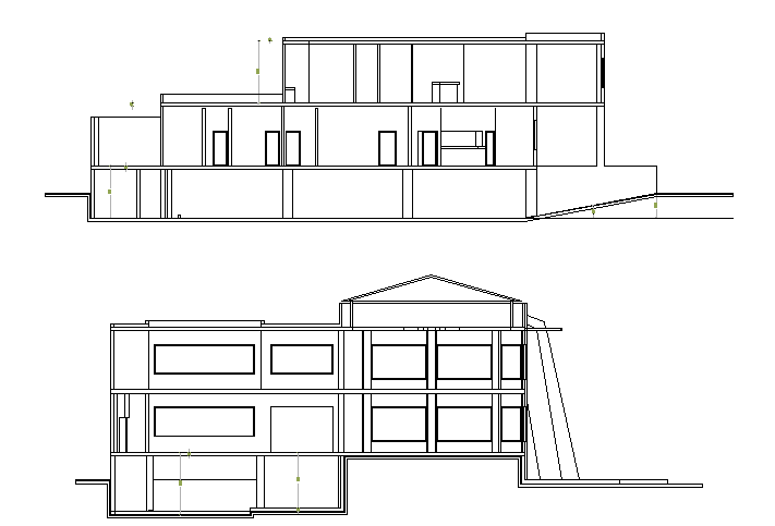 Restaurant front elevation details