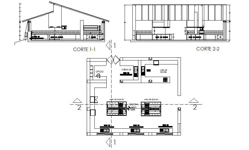 Restaurant Kitchen Plan In DWG File