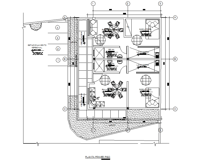 Restaurant layout plan in office