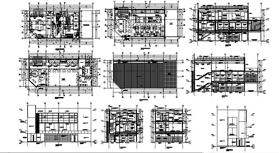 Restaurant Plan In Dwg File