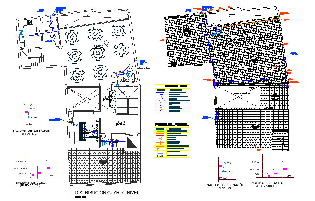 Restaurant planning detail dwg file