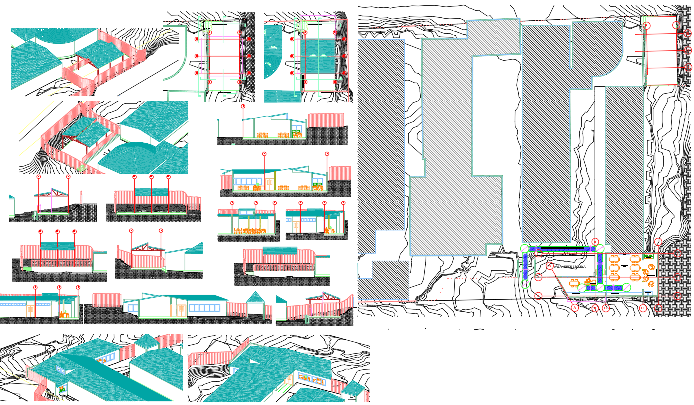 Restaurant Architecture Projects Design CAD DWG File