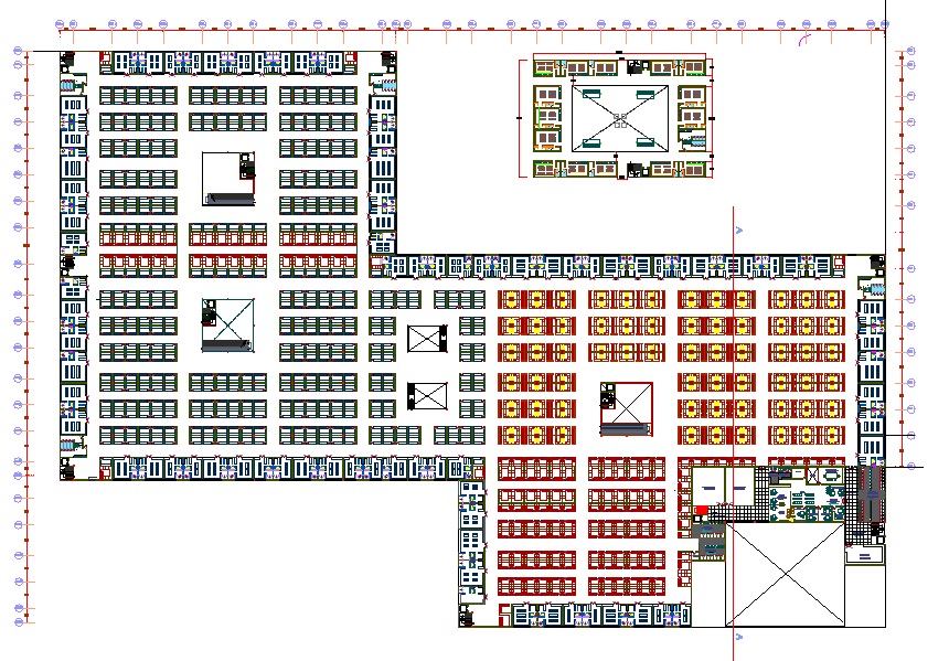 Retail market layout plot detail